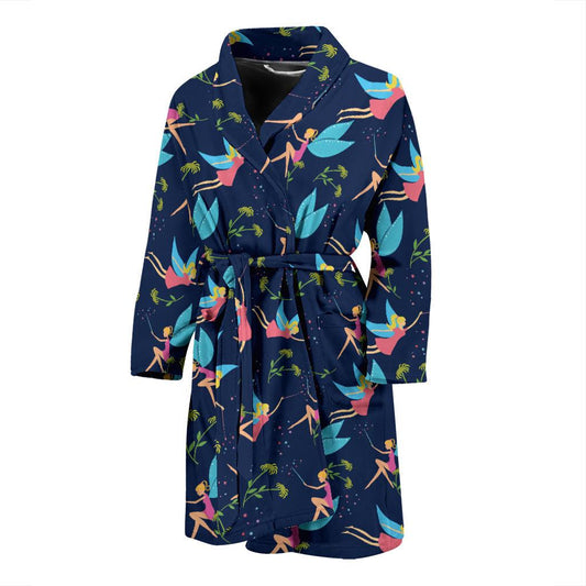 Fairy with flower Print Pattern Men Bath Robe-JTAMIGO.COM