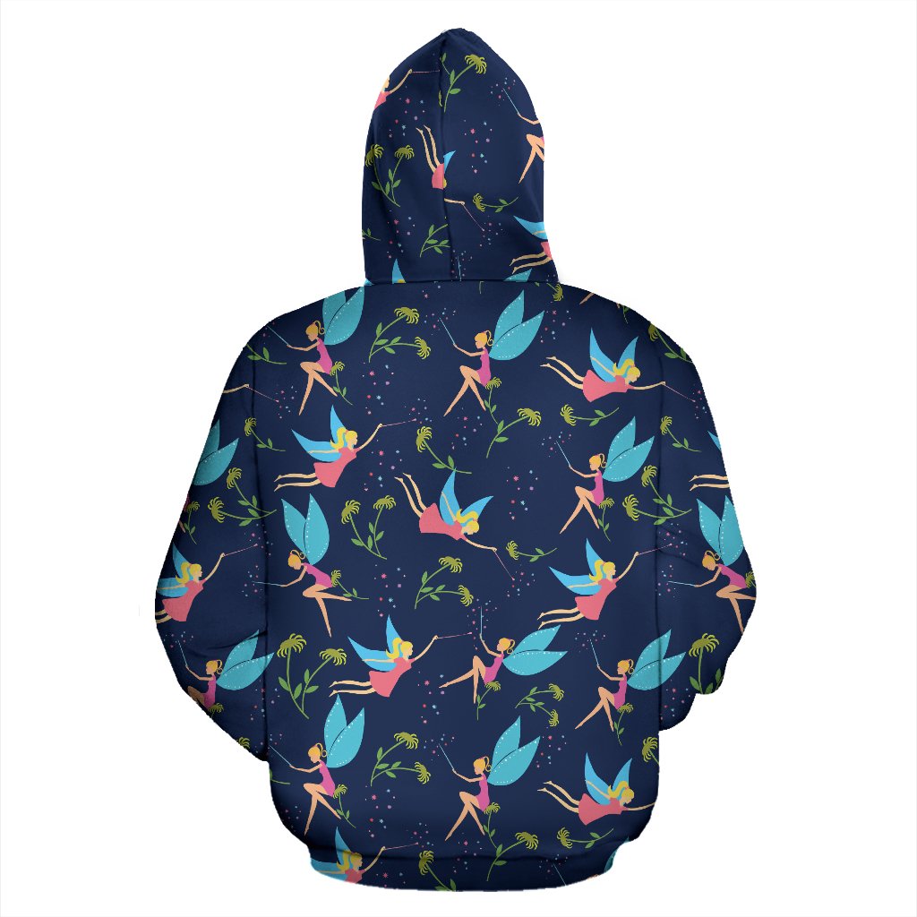 Fairy with flower Print Pattern Pullover Hoodie