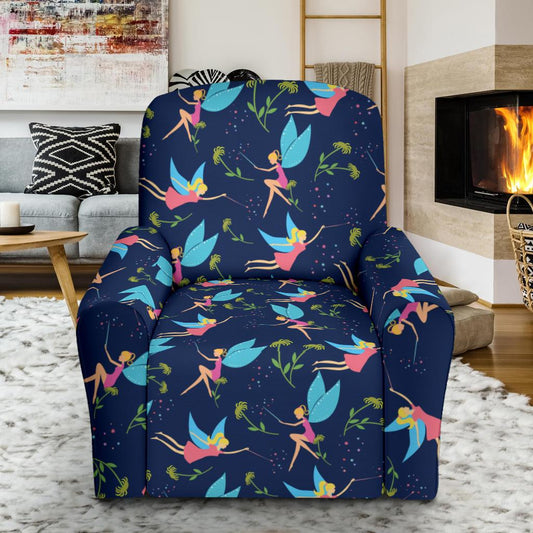 Fairy with flower Print Pattern Single Sofa Slipcover -JTAMIGO.COM