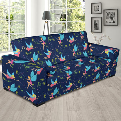 Fairy with flower Print Pattern Sofa Slipcover-JTAMIGO.COM