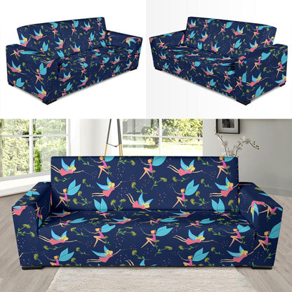 Fairy with flower Print Pattern Sofa Slipcover-JTAMIGO.COM