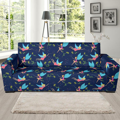 Fairy with flower Print Pattern Sofa Slipcover-JTAMIGO.COM