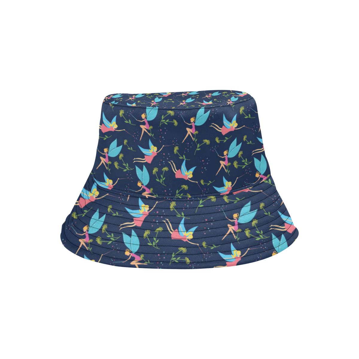 Fairy with flower Print Pattern Unisex Bucket Hat