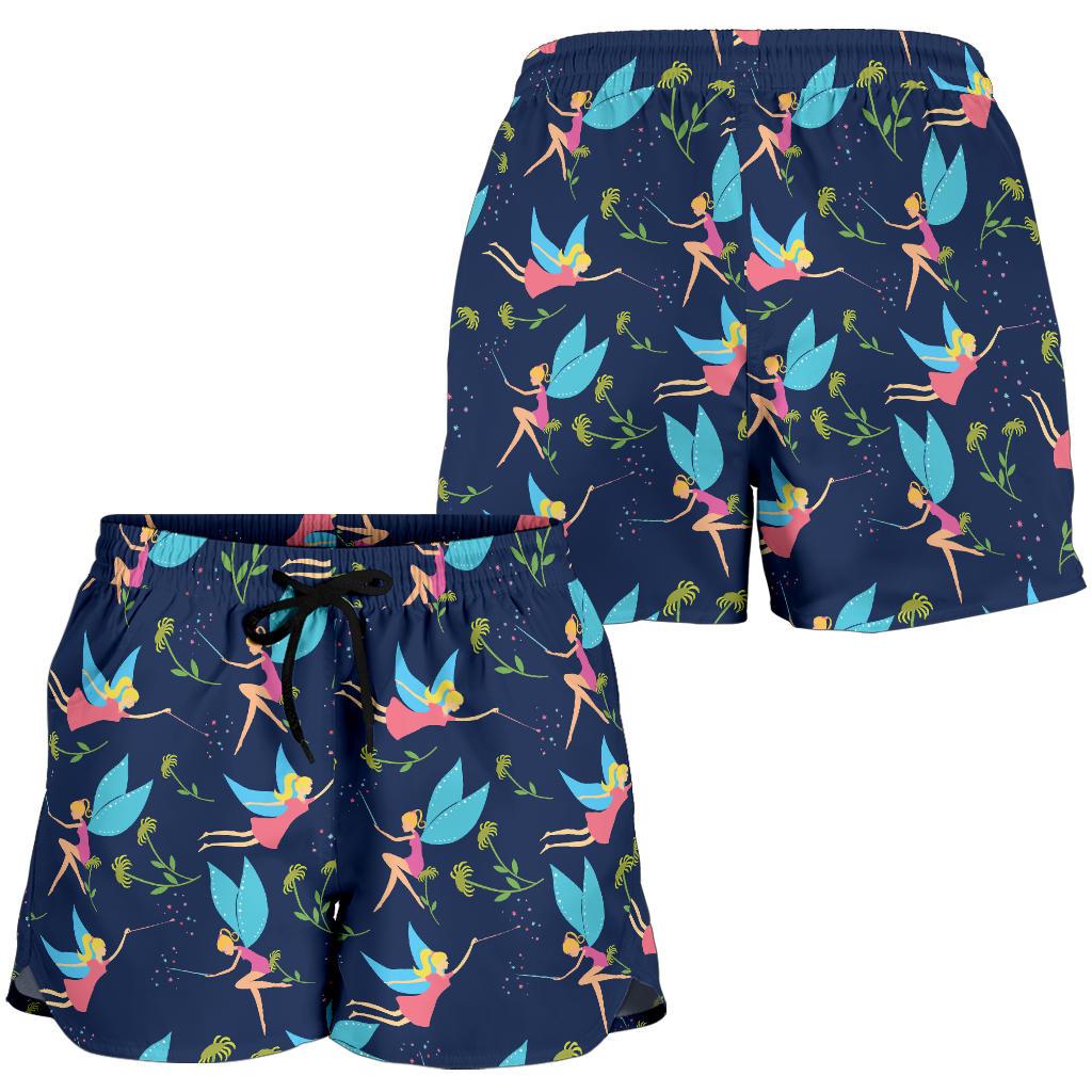 Fairy with flower Print Pattern Women Shorts-JTAMIGO.COM