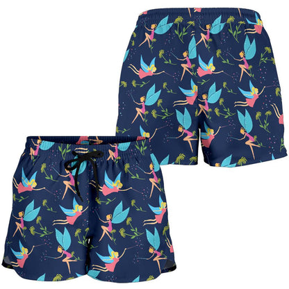 Fairy with flower Print Pattern Women Shorts-JTAMIGO.COM