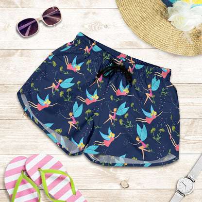 Fairy with flower Print Pattern Women Shorts-JTAMIGO.COM