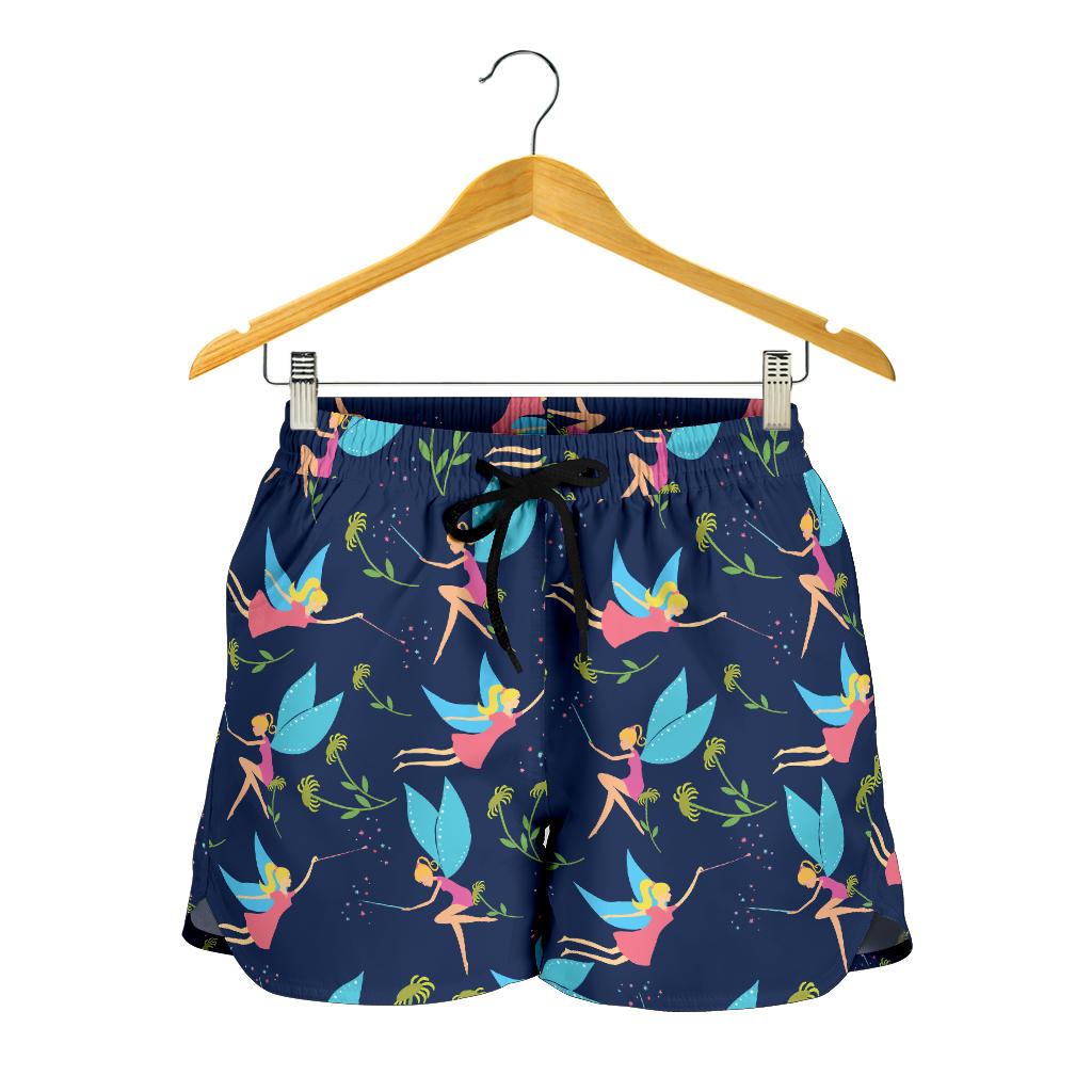 Fairy with flower Print Pattern Women Shorts-JTAMIGO.COM