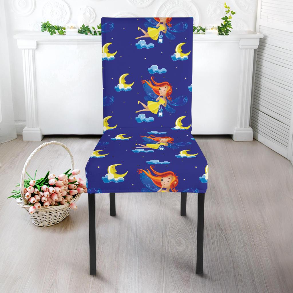 Fairy with Moon Print Pattern Dinning Chair Slipper-JTAMIGO.COM
