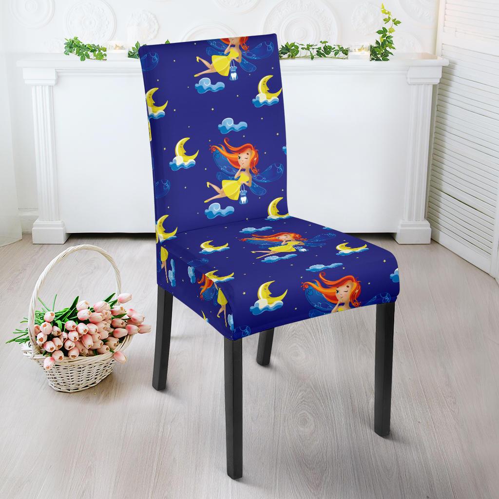 Fairy with Moon Print Pattern Dinning Chair Slipper-JTAMIGO.COM