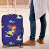 Fairy With Moon Print Pattern Luggage Cover Protector