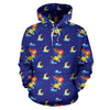 Fairy with Moon Print Pattern Pullover Hoodie