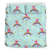 Fairy With Rainbow Print Pattern Duvet Cover Bedding Set