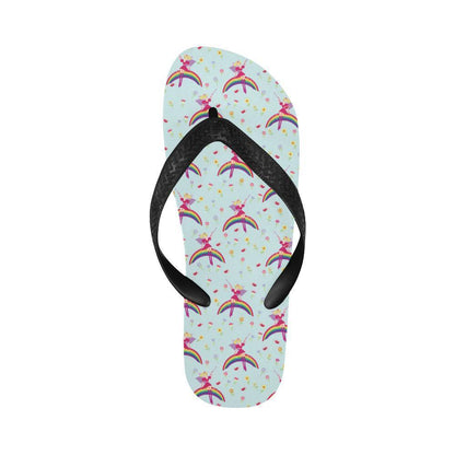 Fairy with Rainbow Print Pattern Flip Flops-JTAMIGO.COM