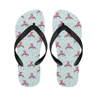 Fairy with Rainbow Print Pattern Flip Flops-JTAMIGO.COM