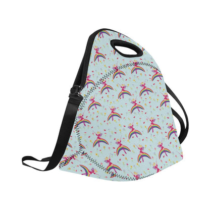 Fairy with Rainbow Print Pattern Neoprene Lunch Bag (Model 1669)(Large)-JTAMIGO.COM