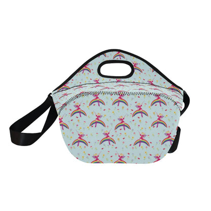 Fairy with Rainbow Print Pattern Neoprene Lunch Bag (Model 1669)(Large)-JTAMIGO.COM