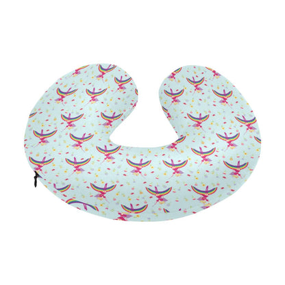 Fairy with Rainbow Print Pattern U-Shaped Travel Neck Pillow-JTAMIGO.COM