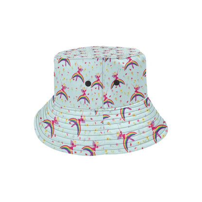 Fairy with Rainbow Print Pattern Unisex Bucket Hat