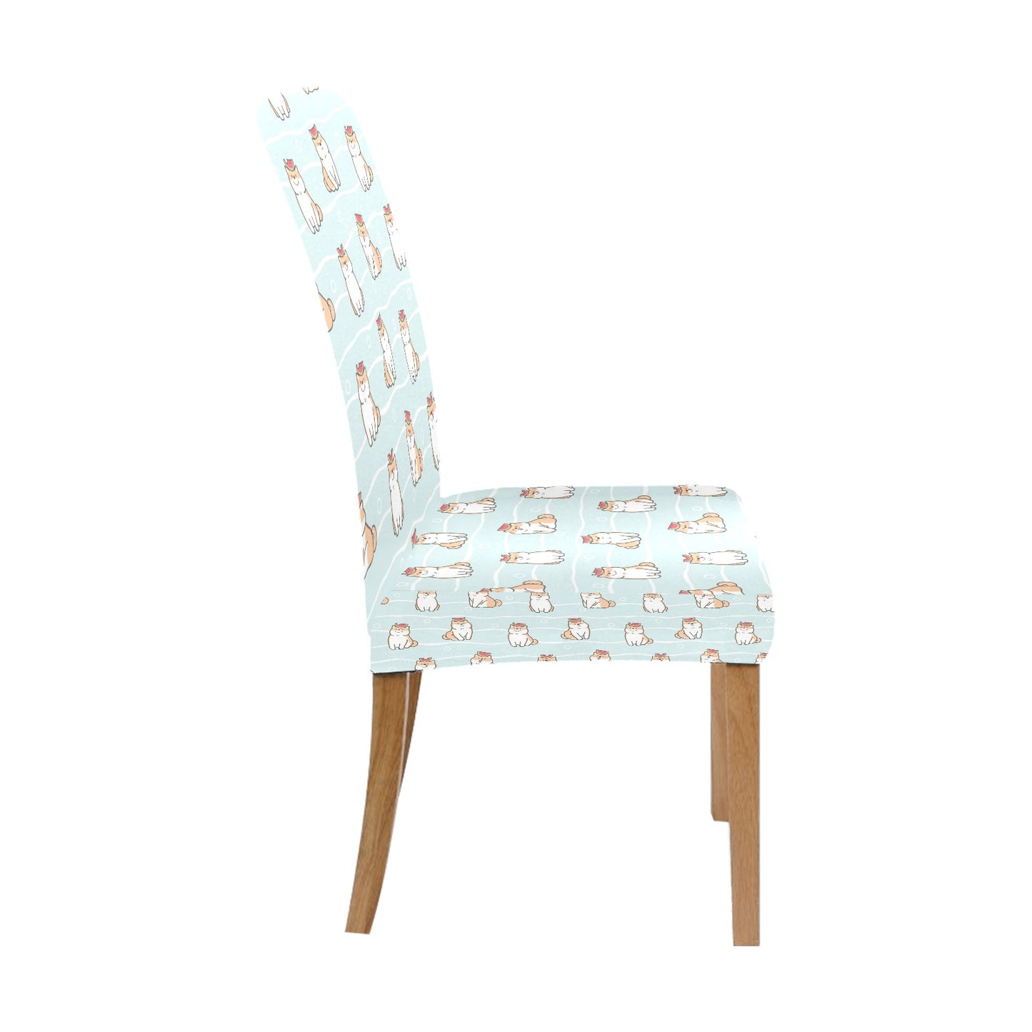 Shiba Inu Print Design LKS3011 Dining Chair Slipcover