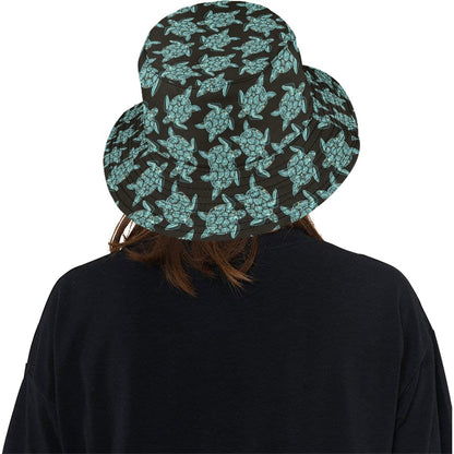 Sea Turtle Print Design LKS302 Unisex Bucket Hat