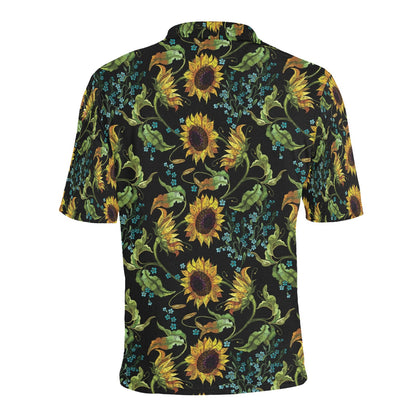 Sunflower Print Design LKS308 Men Polo Shirt