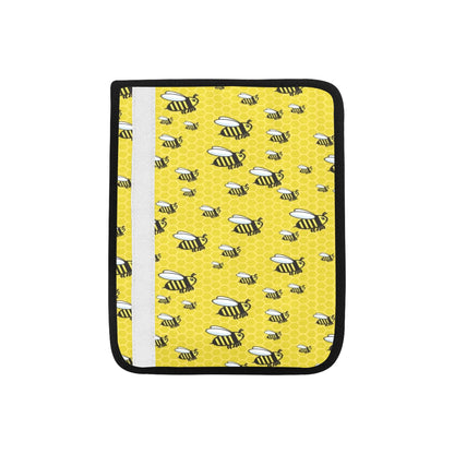 Bee Cute Print Design LKS308 Car Seat Belt Cover