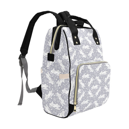 Snowmobile Print Design LKS302 Diaper Bag Backpack