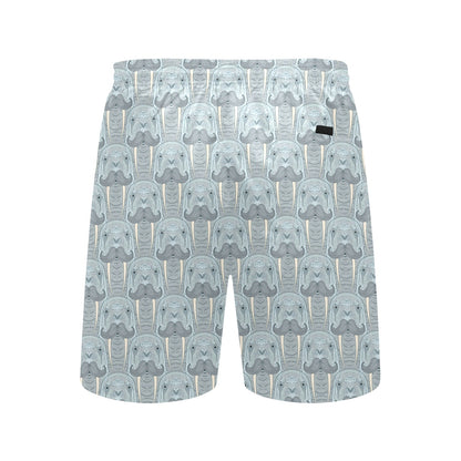 Walrus Print Design LKS402 Men's Swim Trunks Beach Shorts