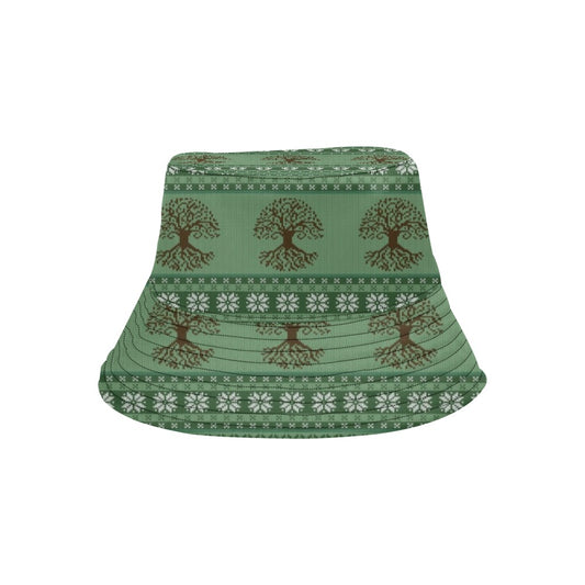 Tree Of Life Knit Style Print Design LKS301 Unisex Bucket Hat
