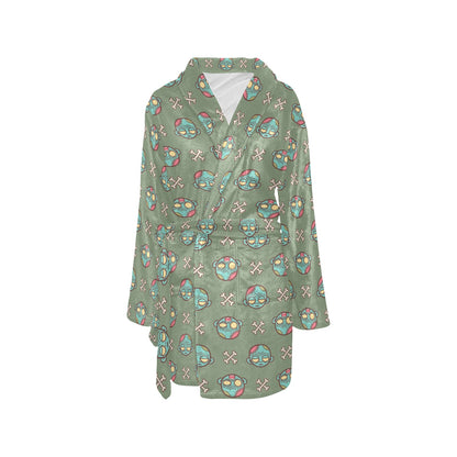 Zombie Print Design LKS301 Women's Fleece Robe