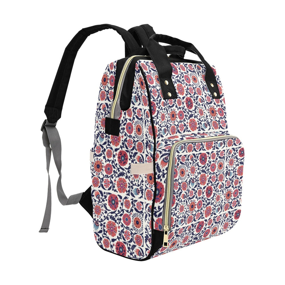 Suzani Print Design LKS304 Diaper Bag Backpack