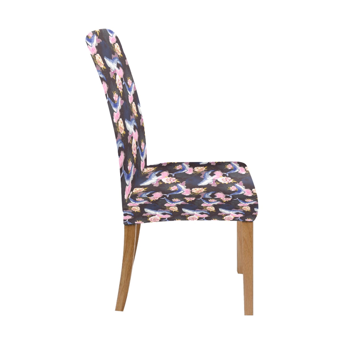 Blue Whale Print Design LKS401 Dining Chair Slipcover