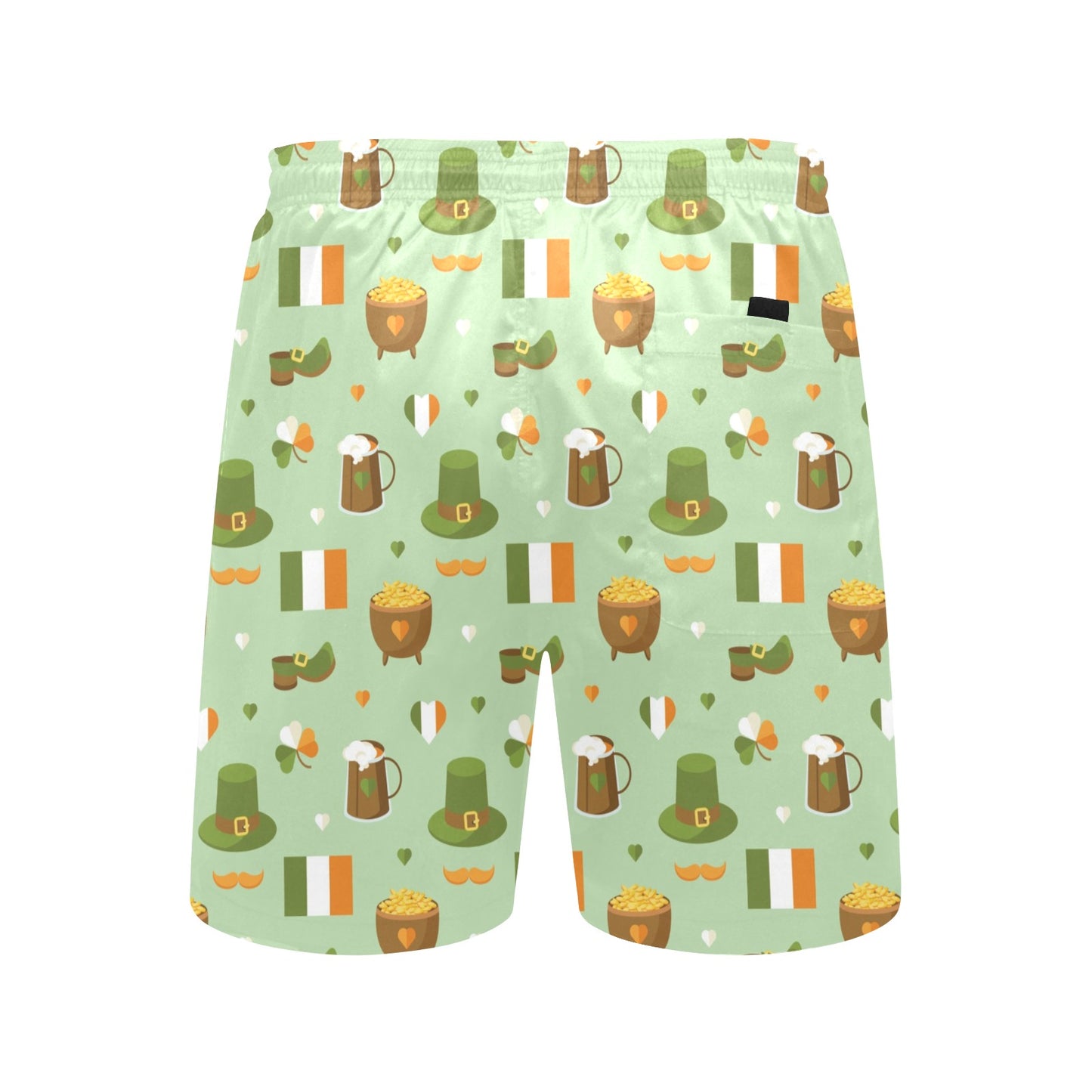 St Patricks Day Print Design LKS302 Men's Swim Trunks Beach Shorts