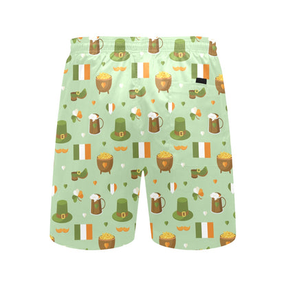 St Patricks Day Print Design LKS302 Men's Swim Trunks Beach Shorts
