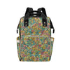 Hippie Print Design LKS302 Diaper Bag Backpack