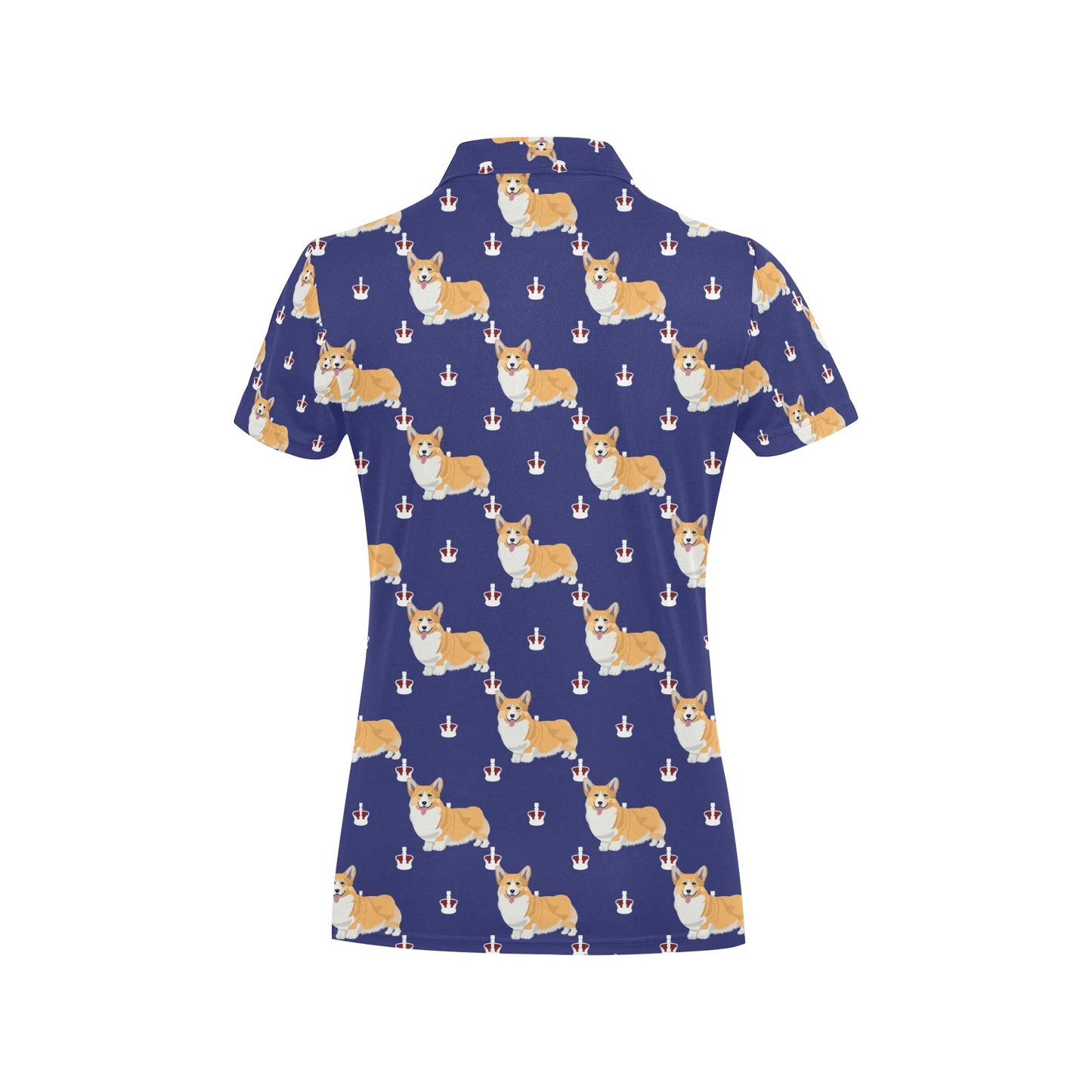 Pembroke Welsh Corgis Pattern Print Design A07 Women's Polo Shirt