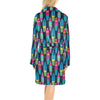 Surfboard Colorful Print Design LKS302 Women's Fleece Robe