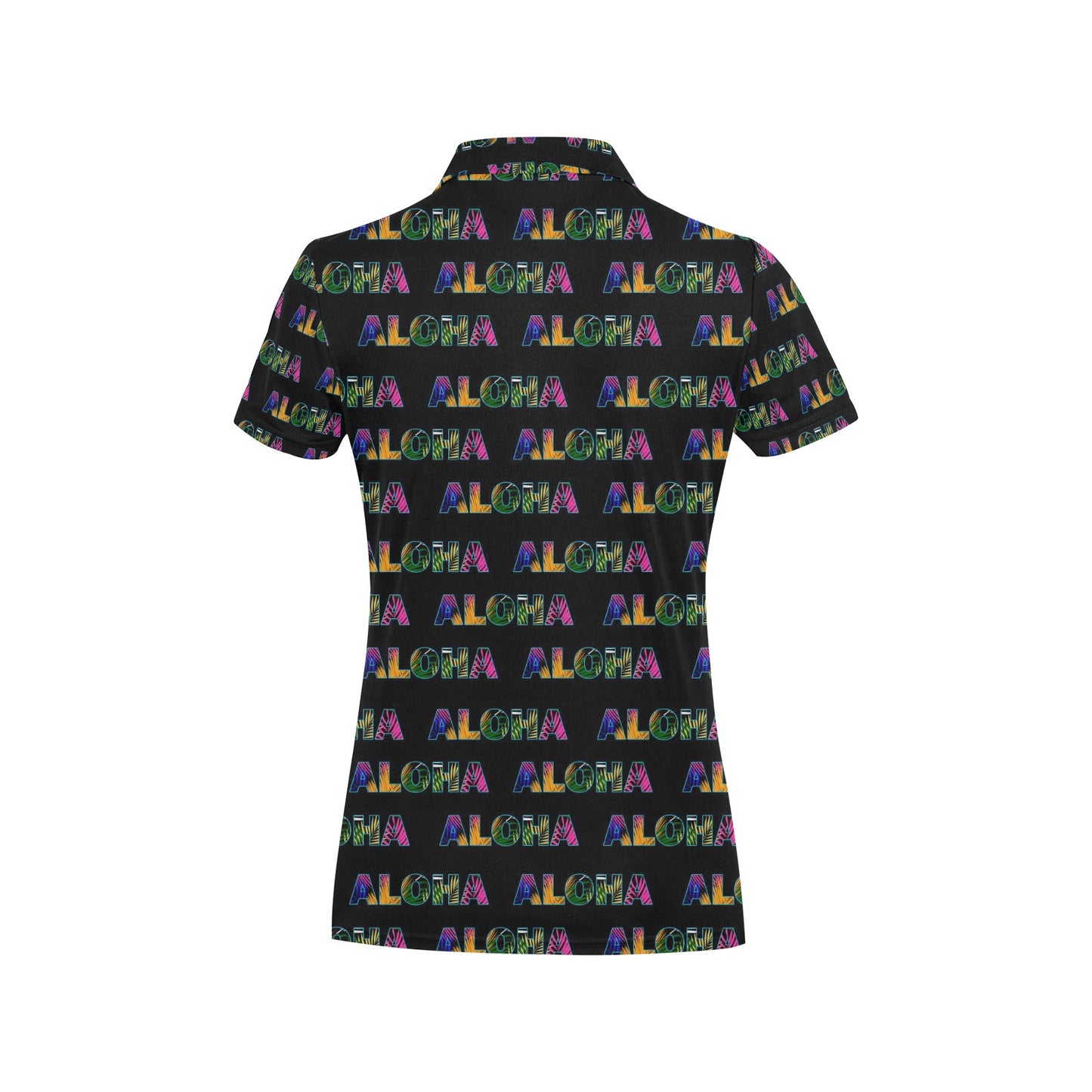 Aloha Hawaii Neon Women's Polo Shirt