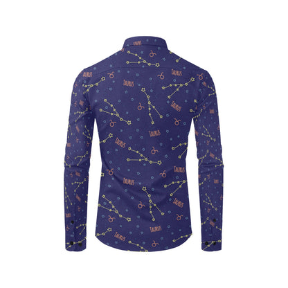 Taurus Print Design LKS301 Men's Long Sleeve Dress Shirt
