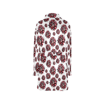 Cheerleader Pattern Print Design 01 Women's Fleece Robe