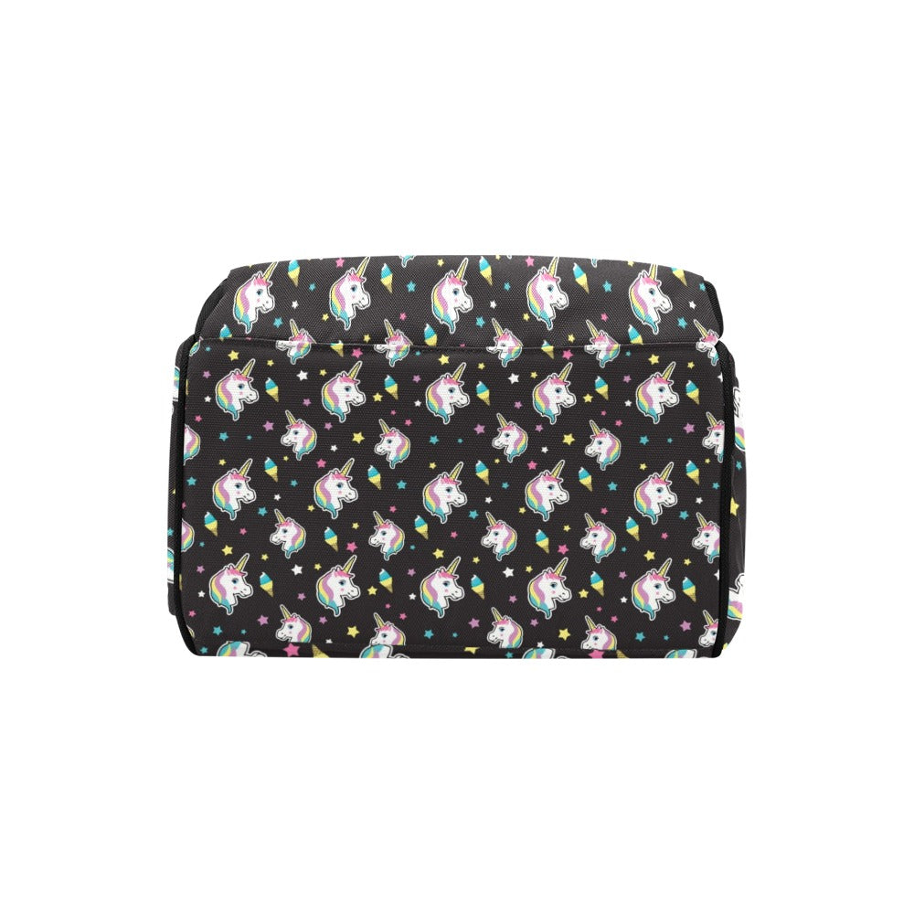 Unicorn Print Design LKS302 Diaper Bag Backpack