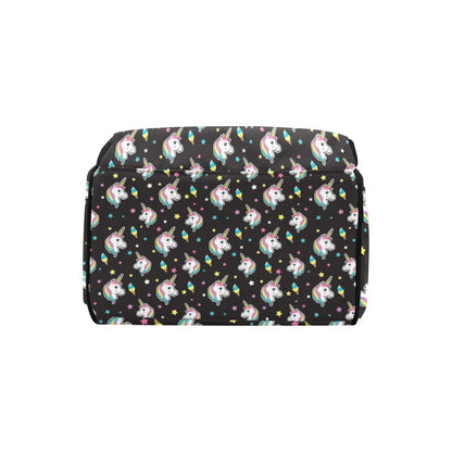 Unicorn Print Design LKS302 Diaper Bag Backpack