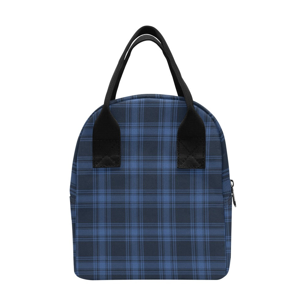 Tartan Blue Print Design LKS304 Insulated Lunch Bag