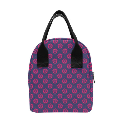 Water Lily Print Design LKS301 Insulated Lunch Bag