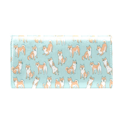Shiba Inu Print Design LKS304 Women's Trifold Wallet