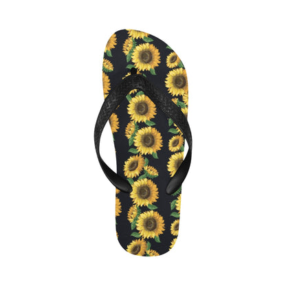 Sunflower Print Design LKS306 Flip Flops