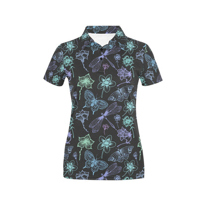 Butterfly Dragonfly Women's Polo Shirt