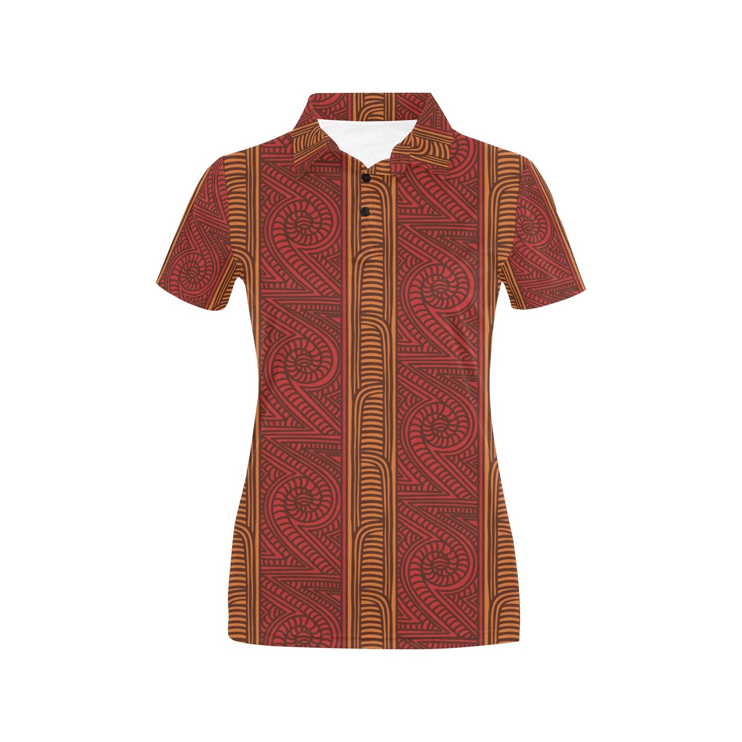 Maori Pattern Print Design 05 Women's Polo Shirt