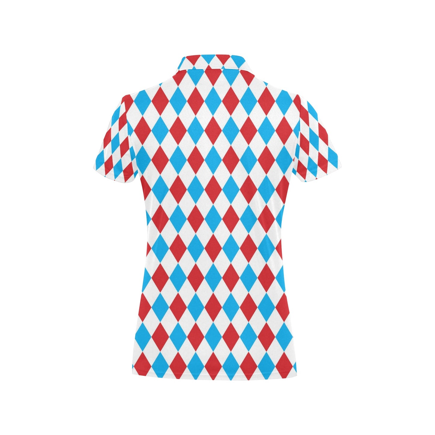 Harlequin Print Design LKS402 Women's Polo Shirt