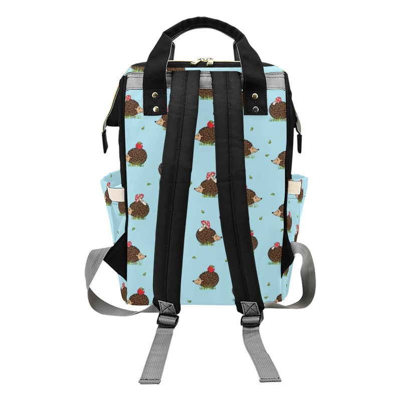 Hedgehog Print Design LKS402 Diaper Bag Backpack